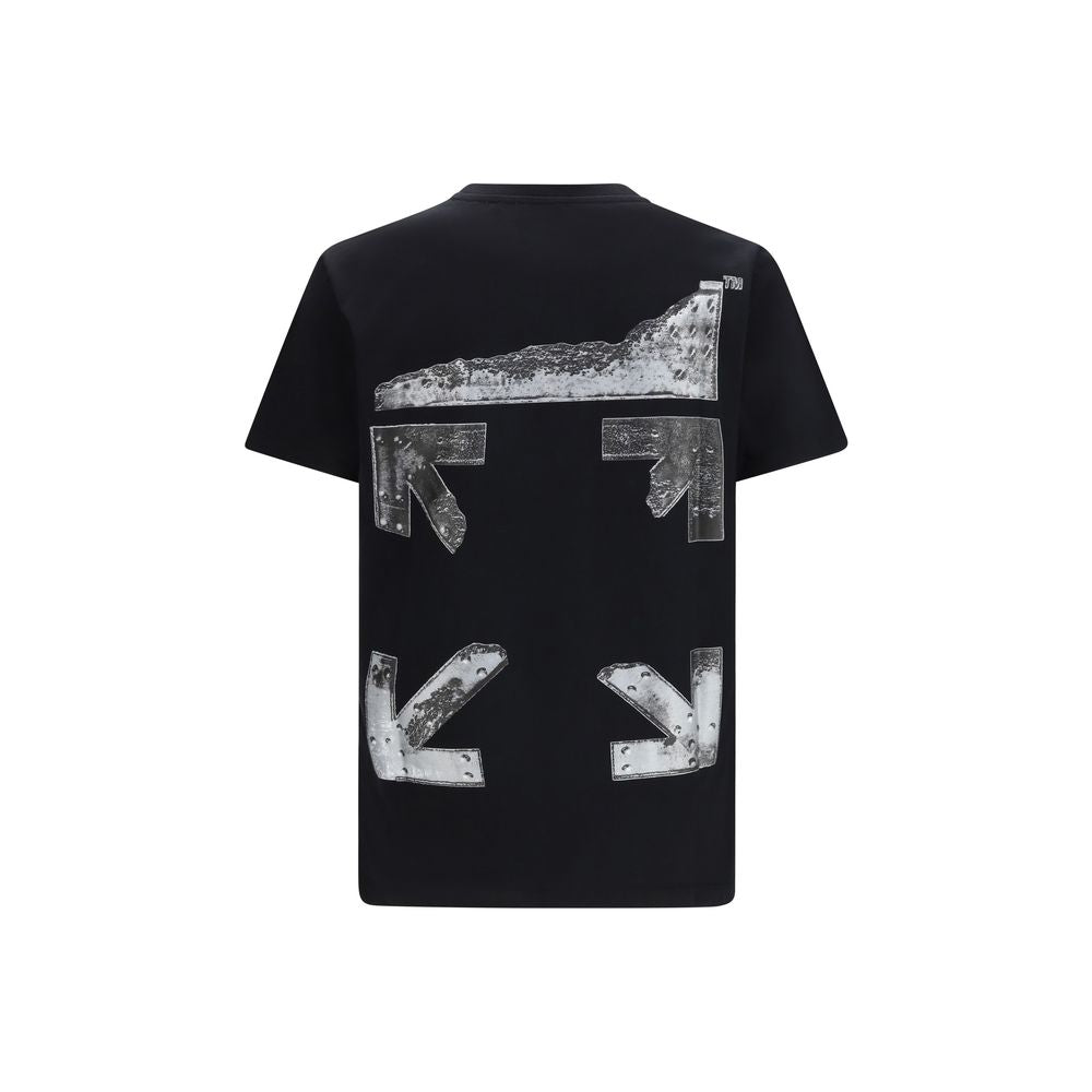 Off-White Black Cotton T-Shirt - Luxe Nova