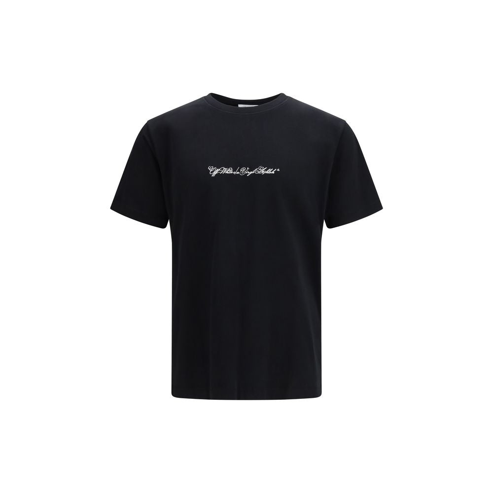 Off-White Black Cotton T-Shirt - Luxe Nova