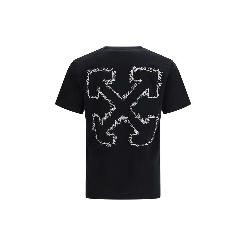 Off-White Black Cotton T-Shirt - Luxe Nova