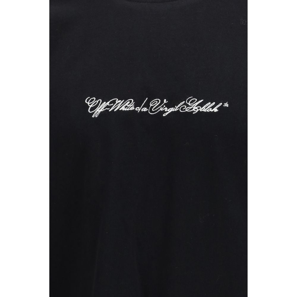 Off-White Black Cotton T-Shirt - Luxe Nova