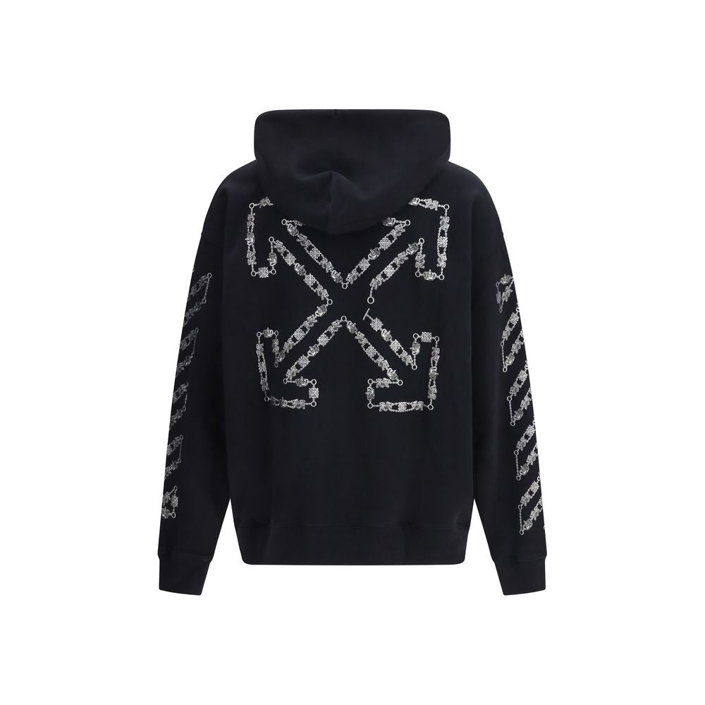 Off-White Black Cotton Sweatshirt - Luxe Nova