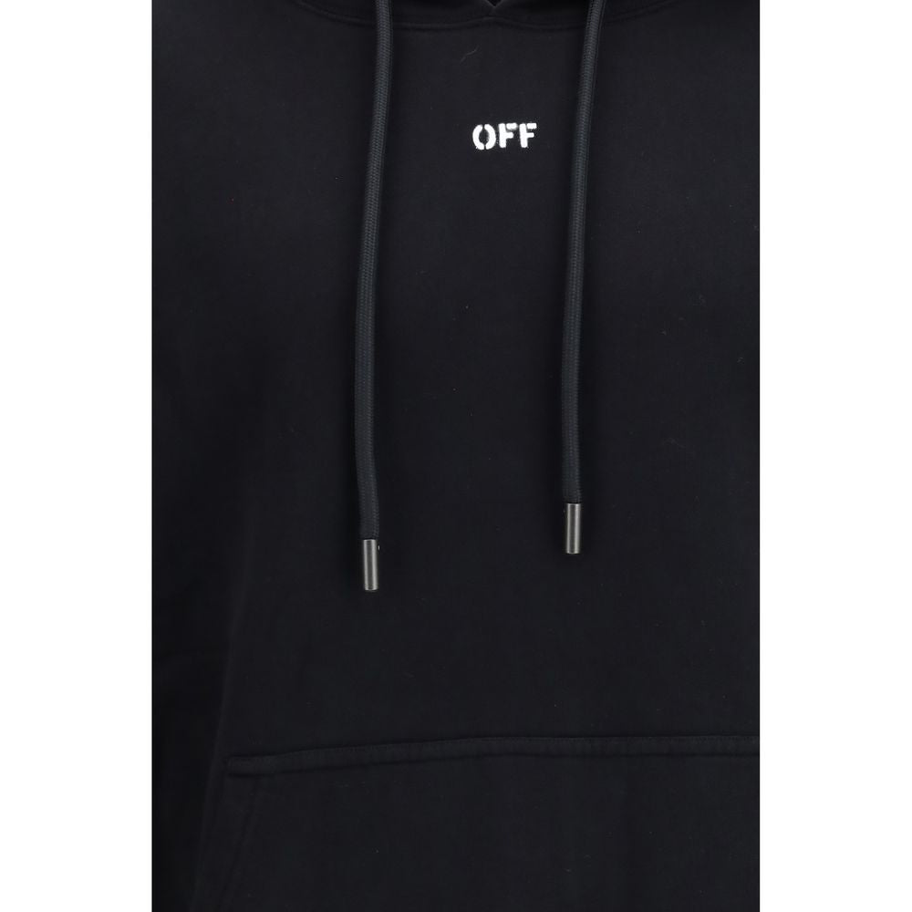 Off-White Black Cotton Sweatshirt - Luxe Nova