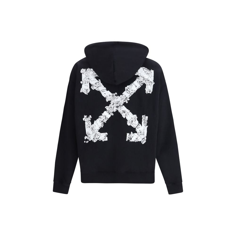 Off-White Black Cotton Sweatshirt - Luxe Nova