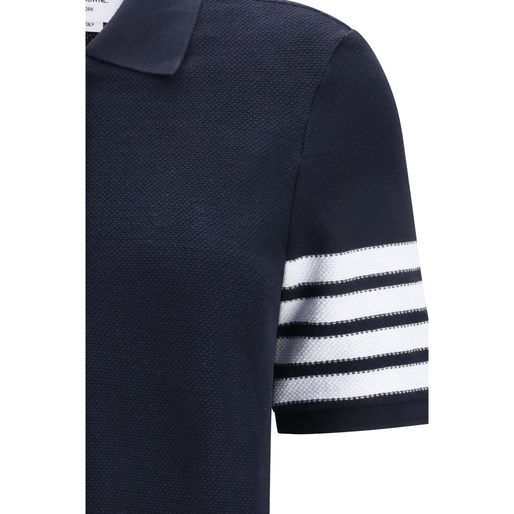Thom Browne Blue Cotton Casual Dress - Luxe Nova