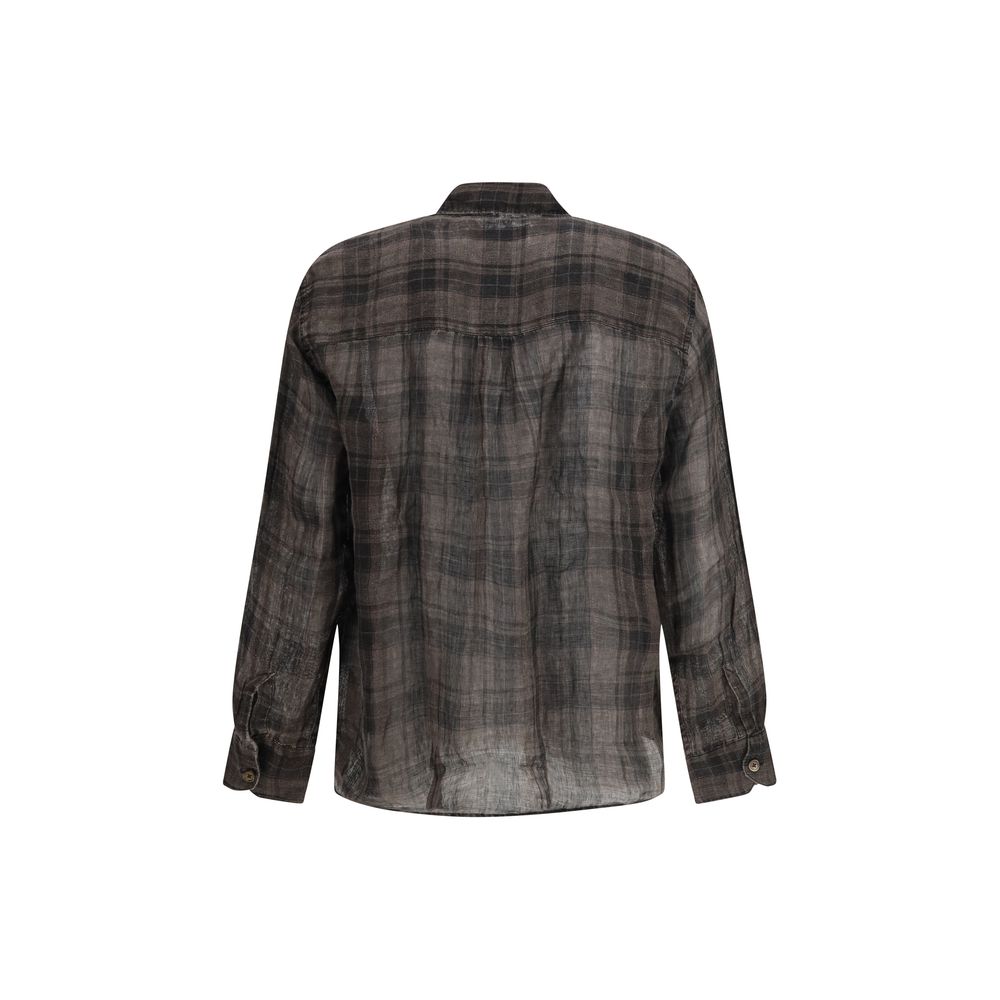 Our Legacy Brown Linen Pattern Shirt - Luxe Nova