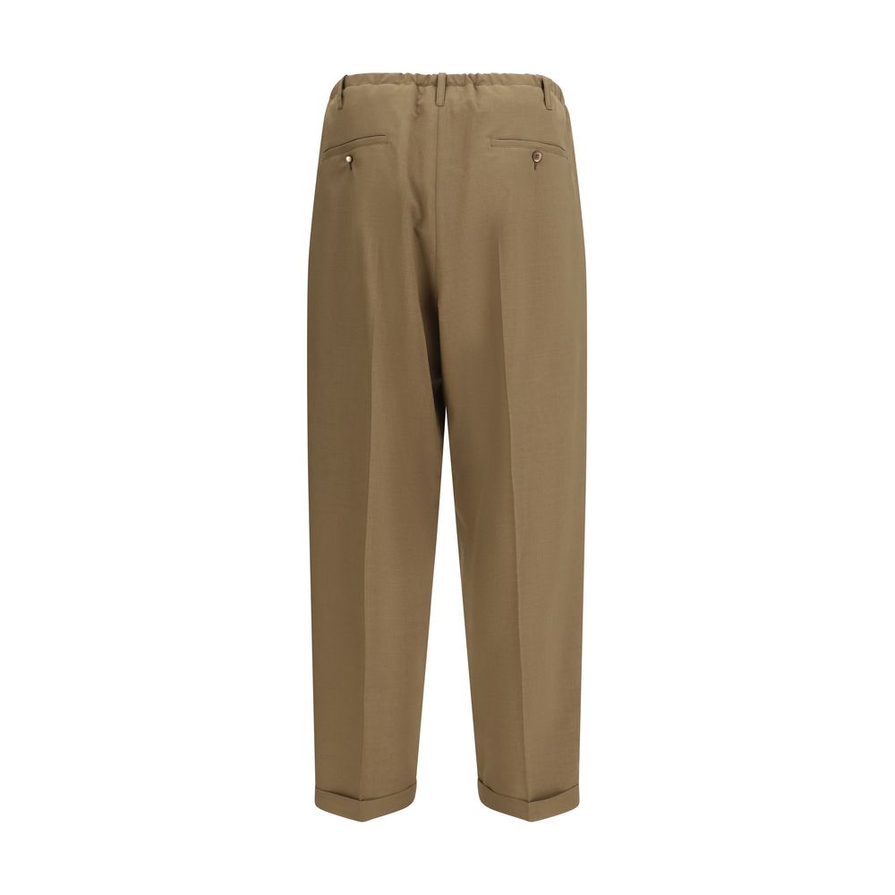 Magliano Beige Polyester Casual Pants - Luxe Nova