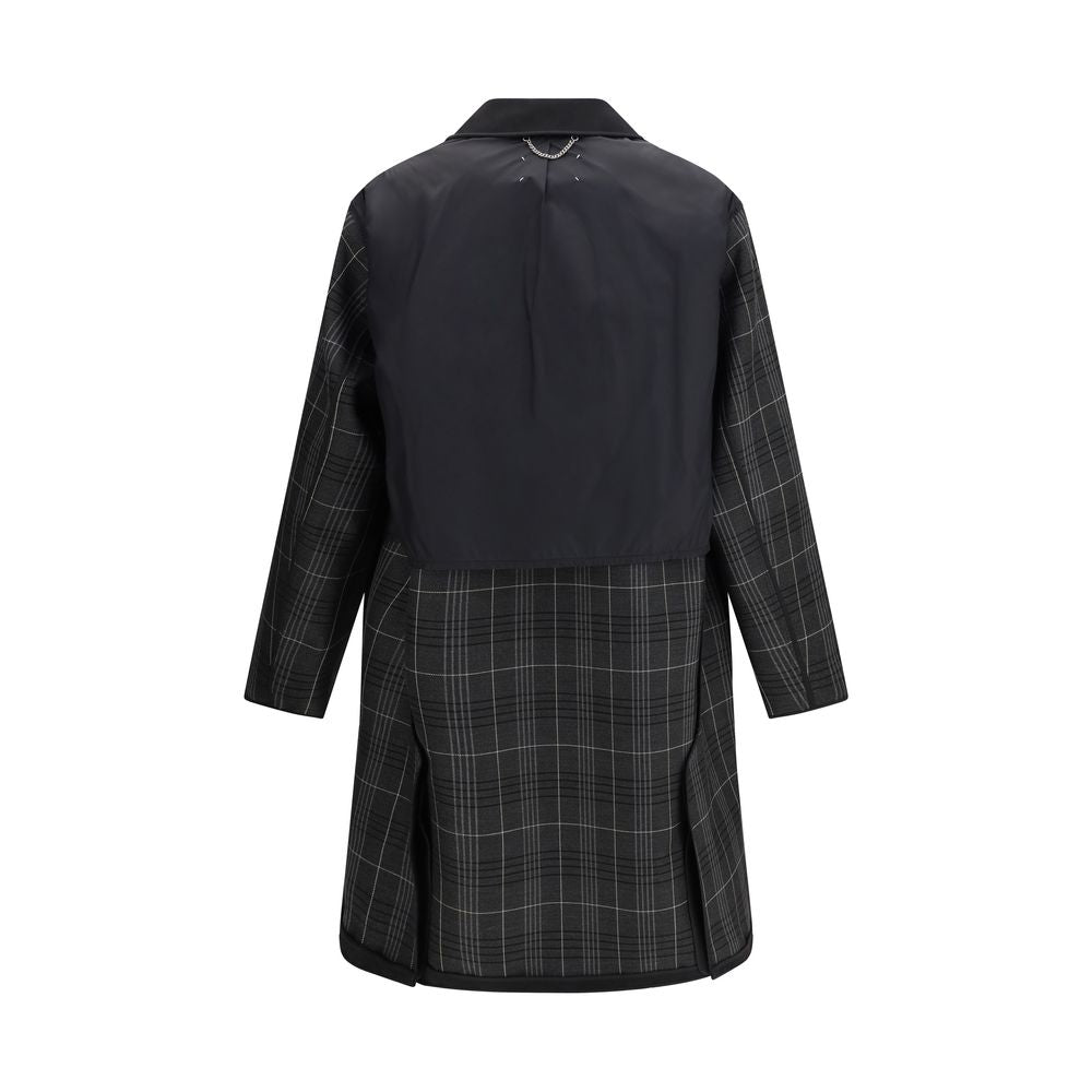 Maison Margiela Black Polyester Coat - Luxe Nova
