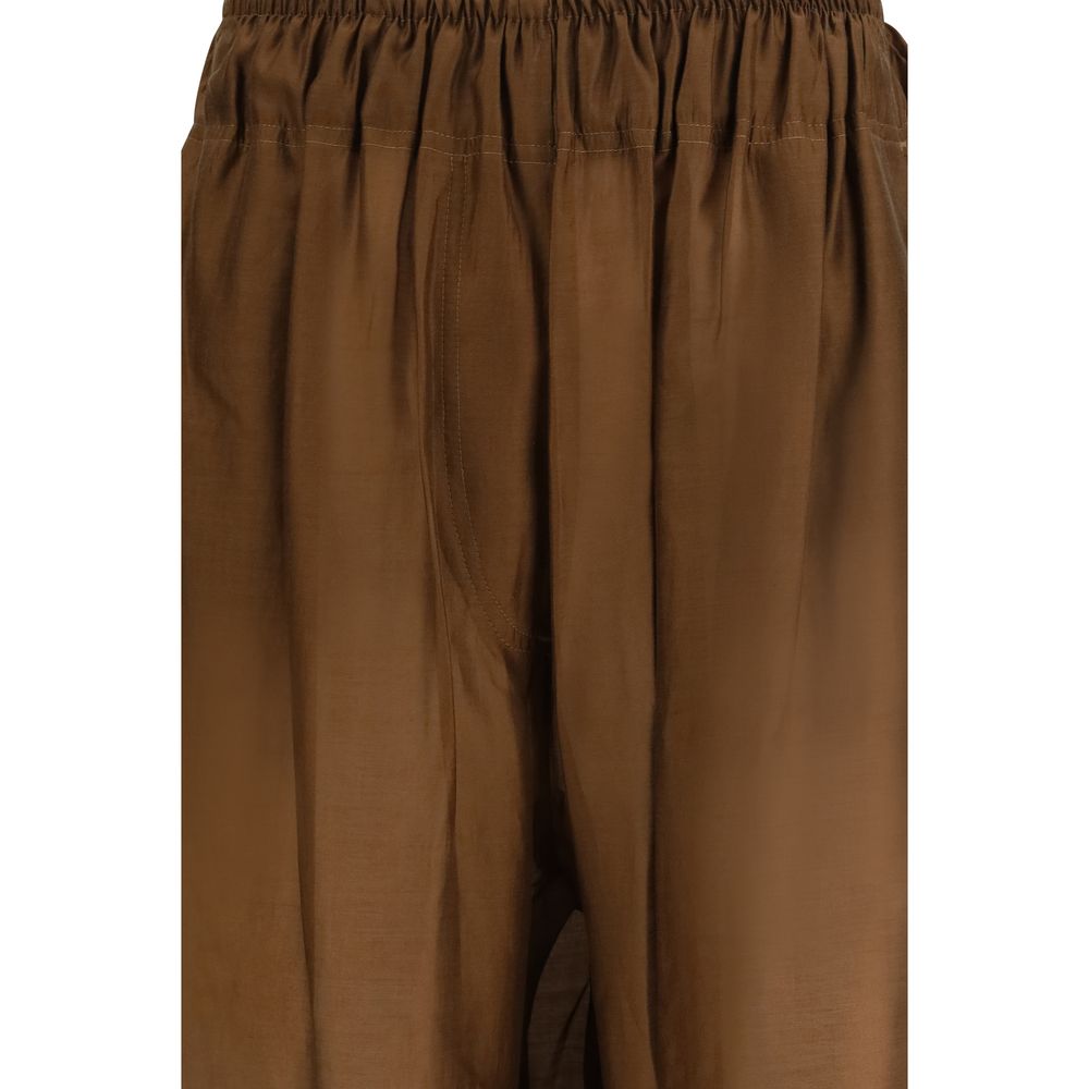 The Latest Brown Lyocell Casual Pants - Luxe Nova
