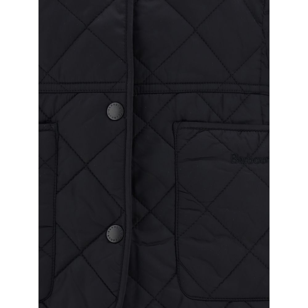 Barbour Black Polyamide Coat - Luxe Nova