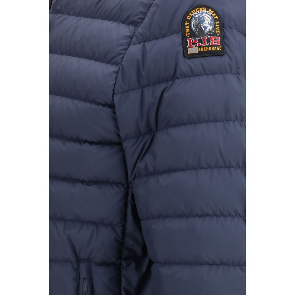 Parajumpers Blue Fabric Shell Jacket - Luxe Nova