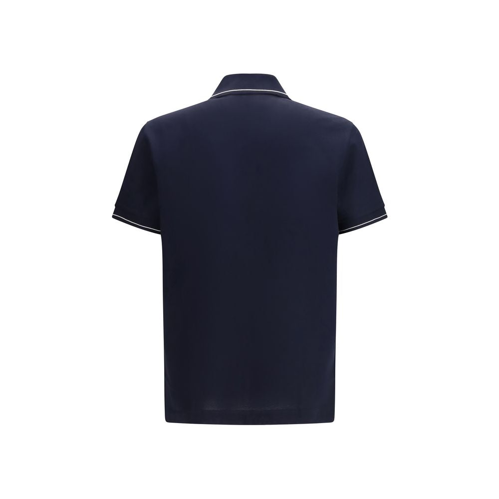 Ferragamo Blue Cotton Polo Shirt - Luxe Nova
