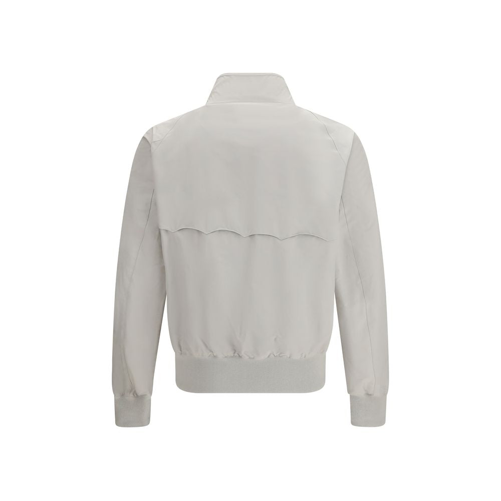 Baracuta White Polyester Bomber - Luxe Nova