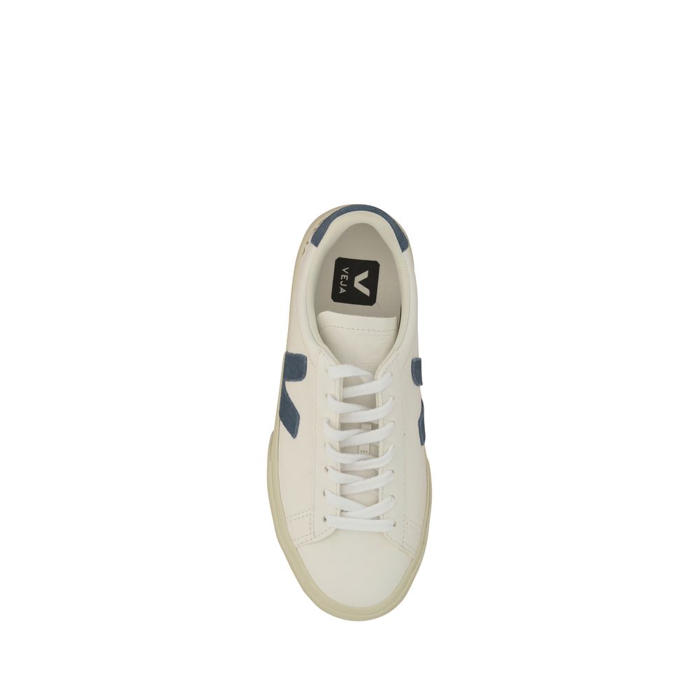 Veja White Calf Leather Bos Taurus Low Top Sneakers - Luxe Nova