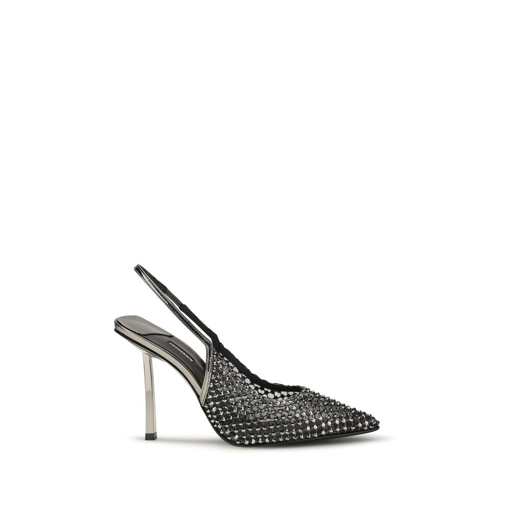 LE SILLA Black Nylon High Heel Pumps - Luxe Nova
