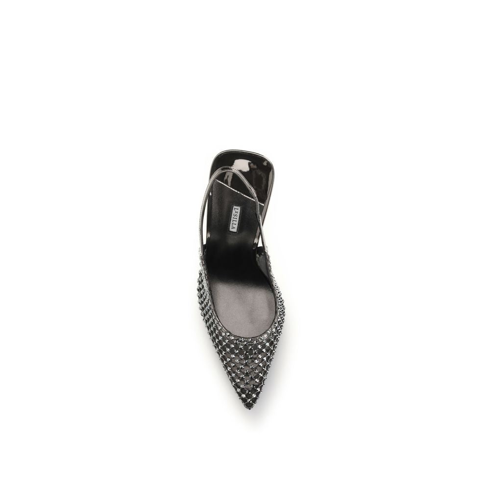 LE SILLA Black Nylon High Heel Pumps - Luxe Nova
