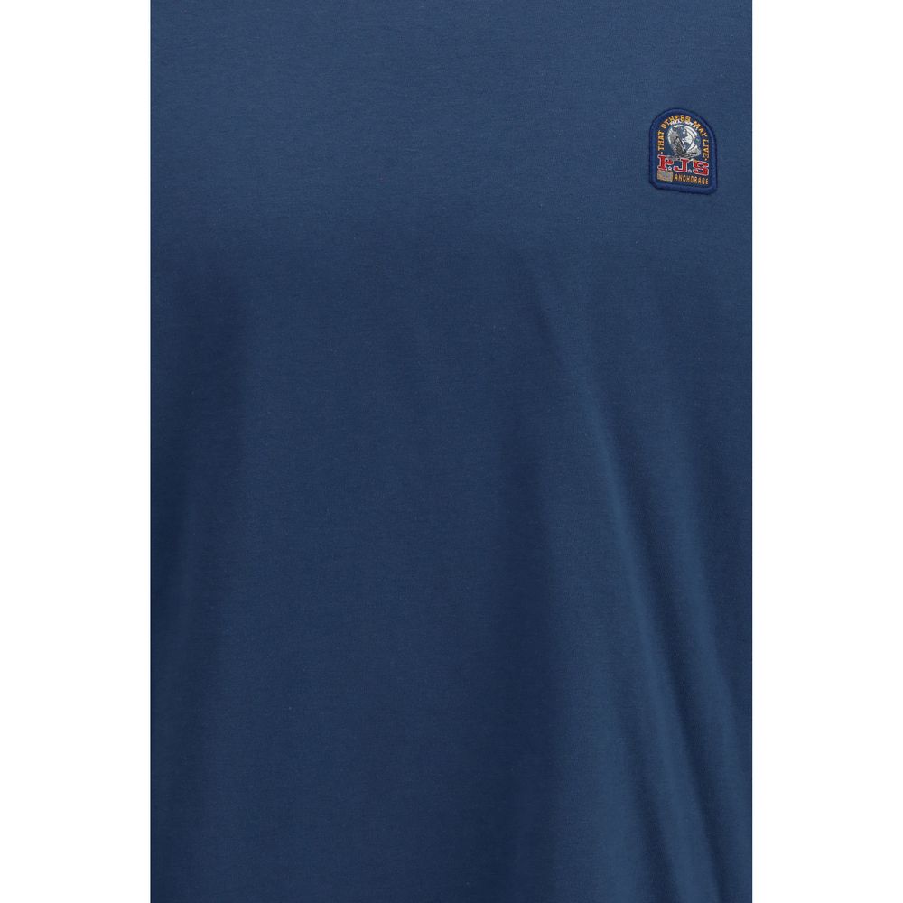 Parajumpers Blue Cotton T-Shirt - Luxe Nova