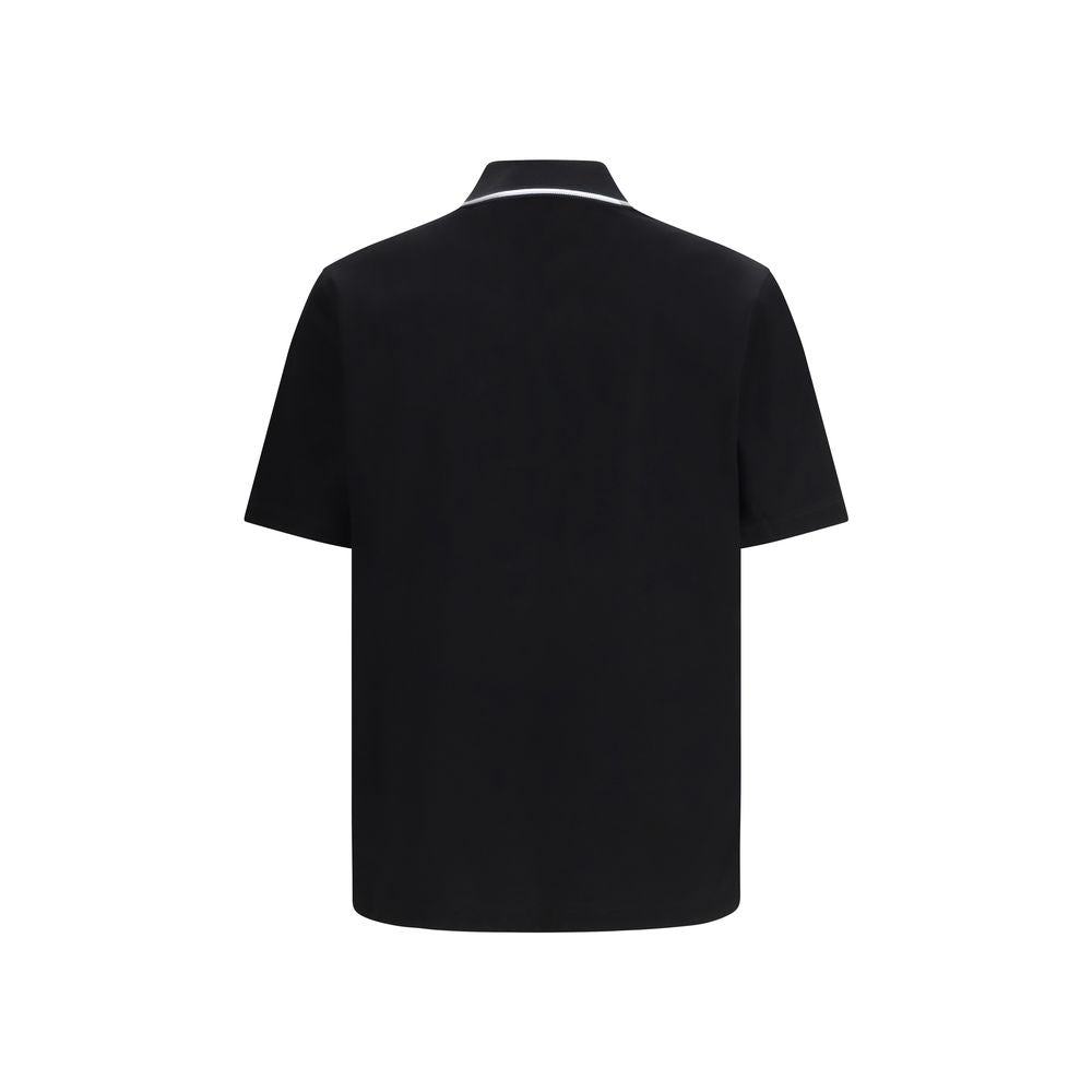 Ferragamo Black Cotton Polo Shirt - Luxe Nova