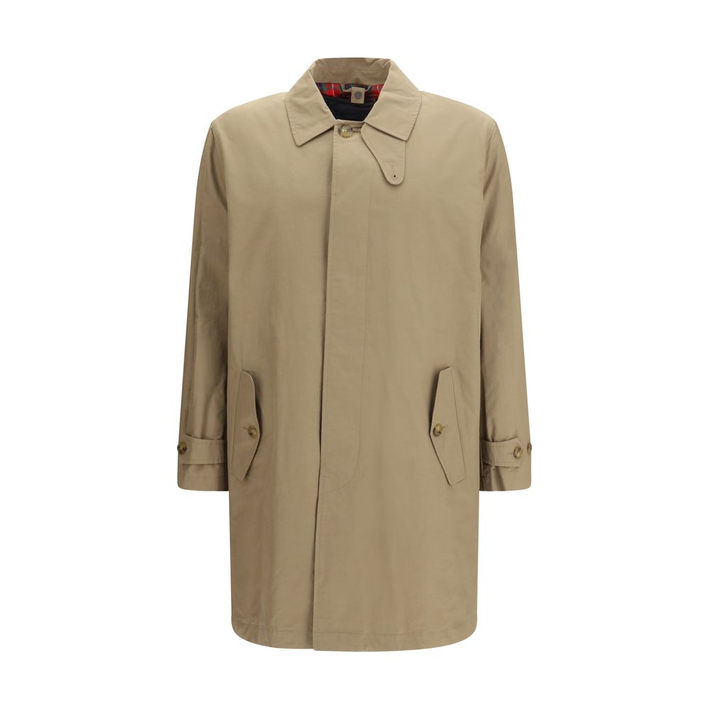 Baracuta Beige Polyamide Trench Coat - Luxe Nova
