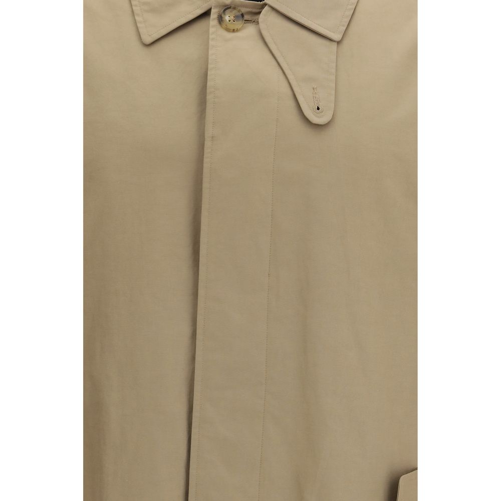 Baracuta Beige Polyamide Trench Coat - Luxe Nova