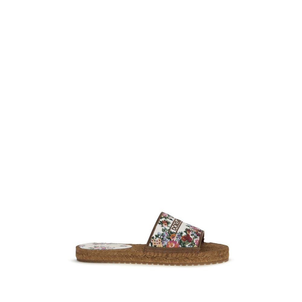 Dolce & Gabbana Multicolor Fabric Sandals - Luxe Nova