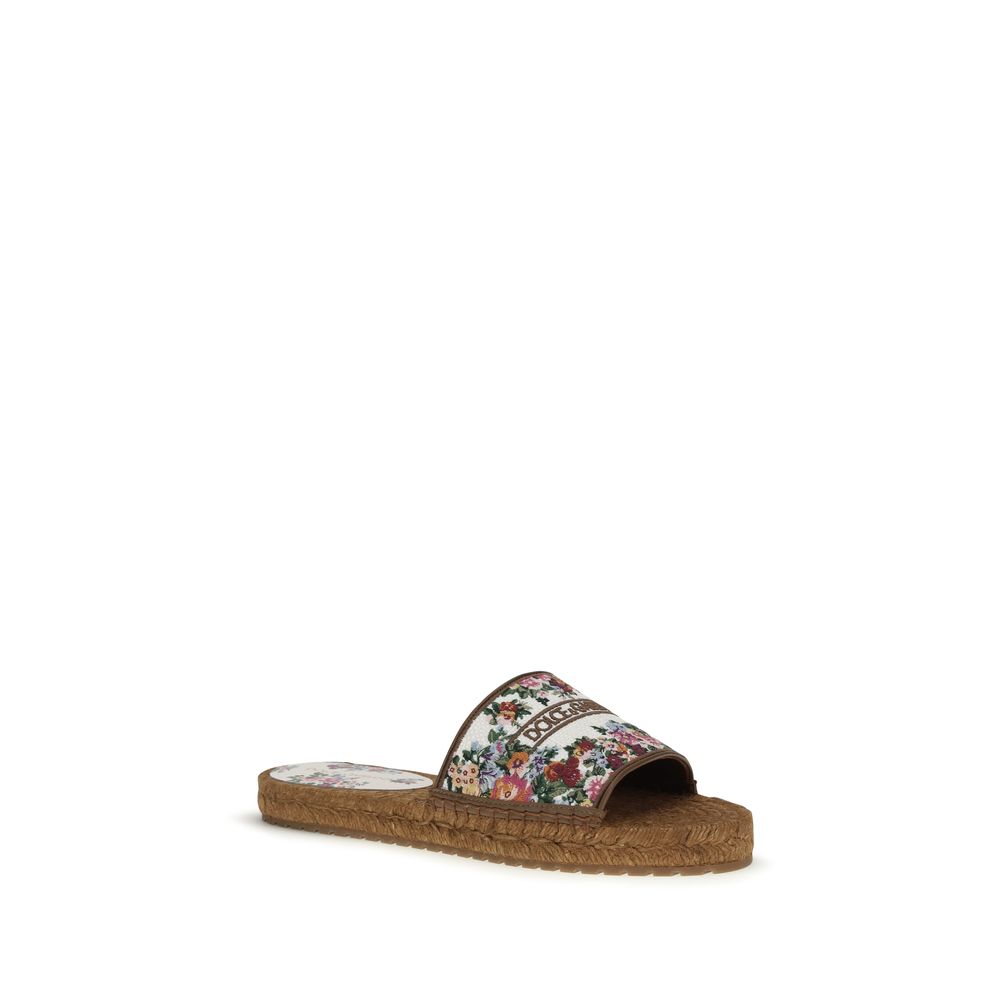 Dolce & Gabbana Multicolor Fabric Sandals - Luxe Nova