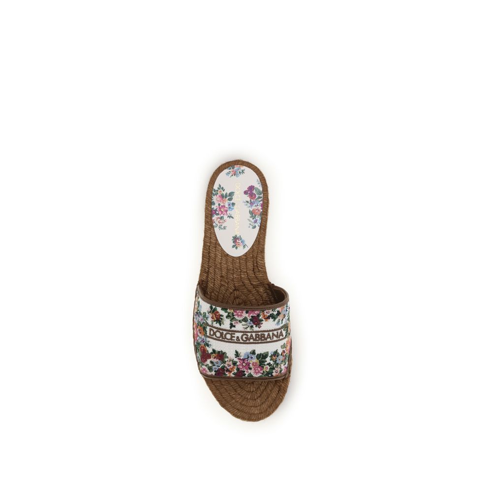 Dolce & Gabbana Multicolor Fabric Sandals - Luxe Nova