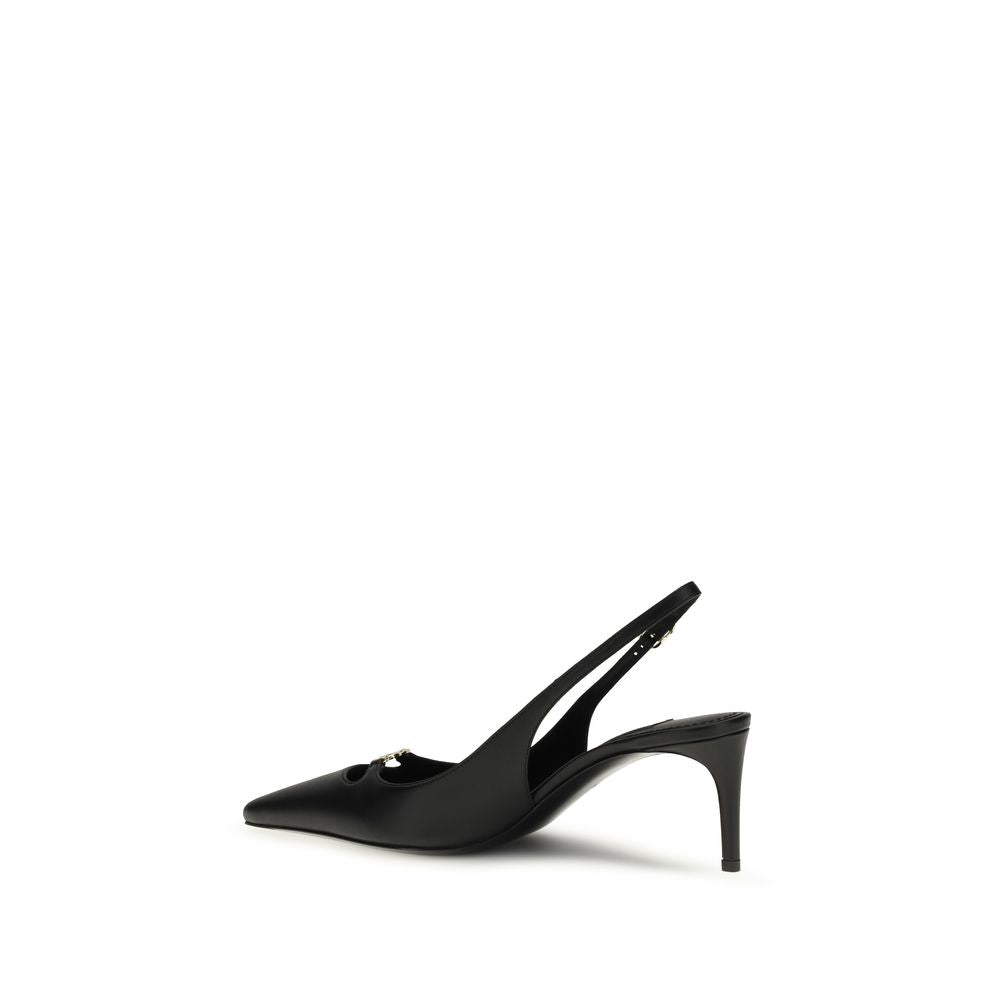 Dolce & Gabbana Black Calf Leather Bos Taurus High Heel Pumps - Luxe Nova