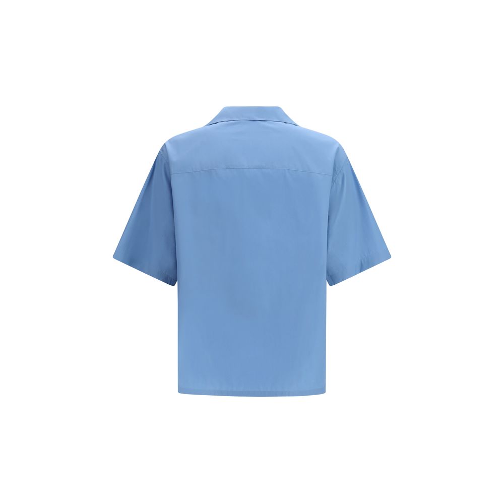 Marni Blue Cotton Shortsleeve Shirt - Luxe Nova