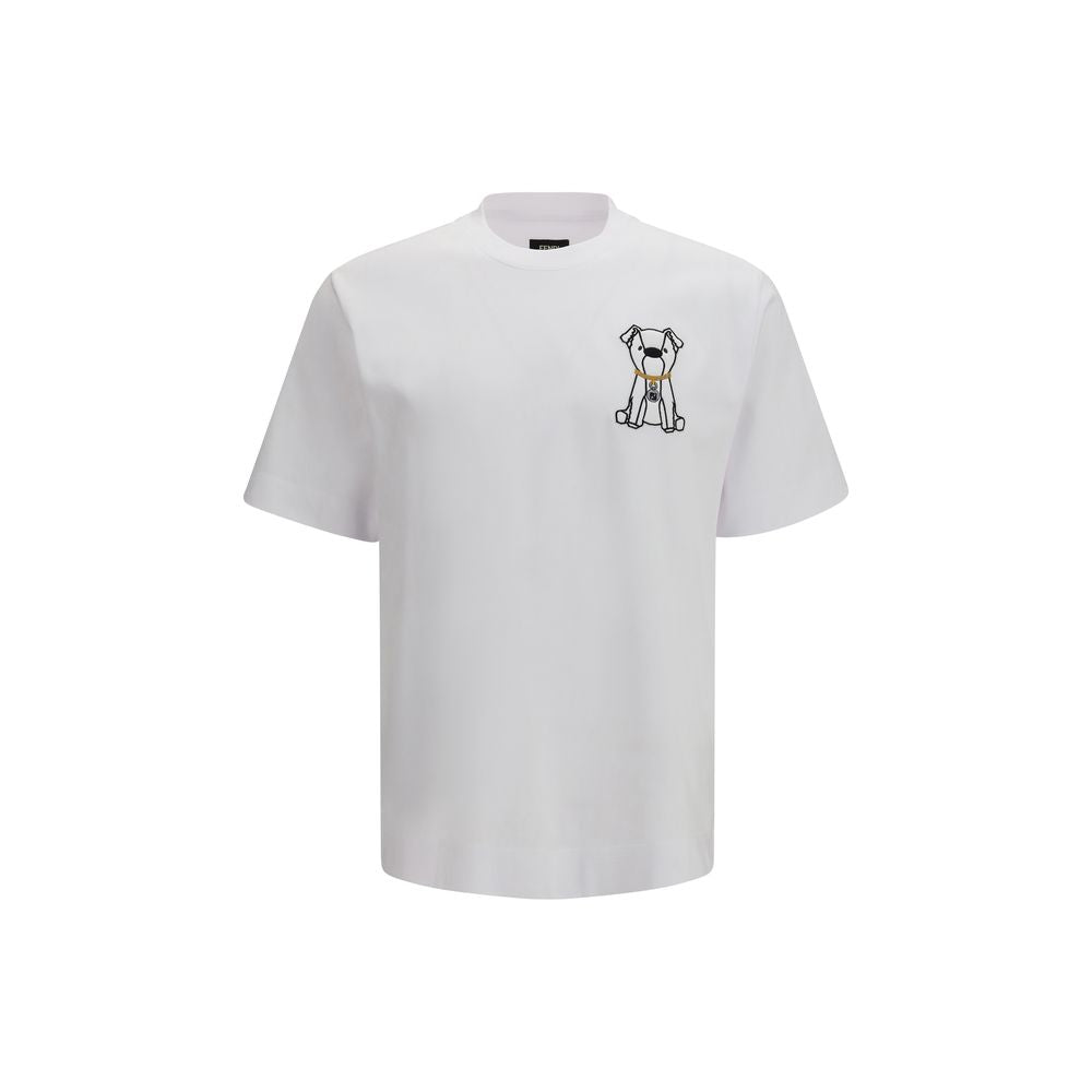 Fendi White Cotton T-Shirt - Luxe Nova