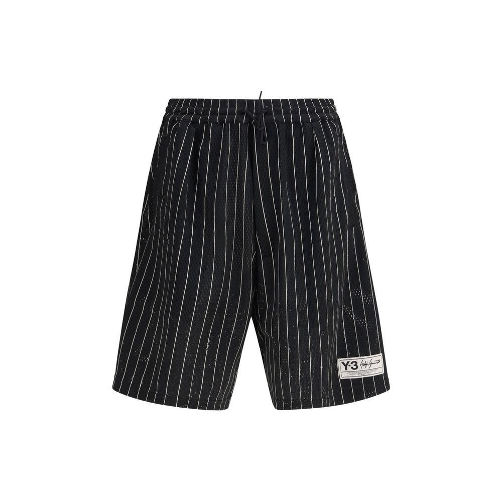 Y-3 Black Polyester Bermuda Shorts - Luxe Nova