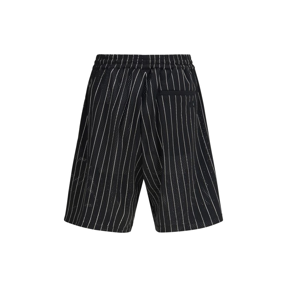 Y-3 Black Polyester Bermuda Shorts - Luxe Nova