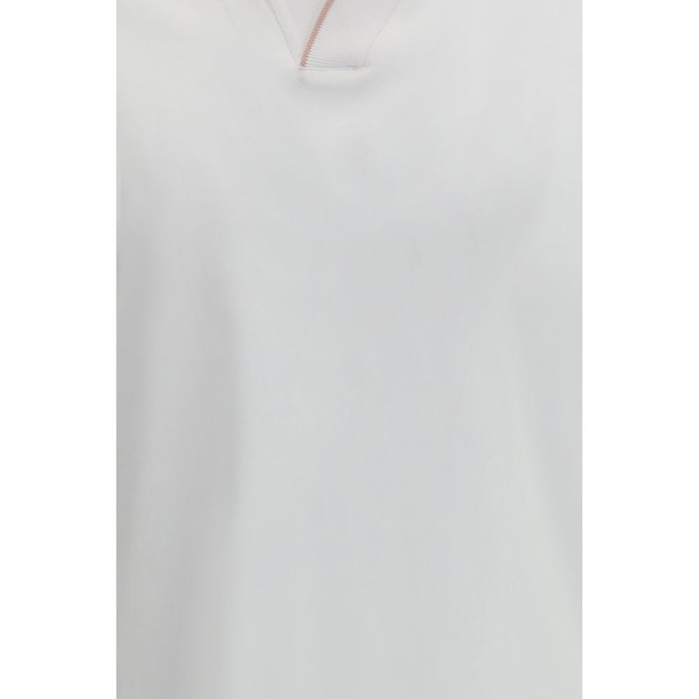 MooRER White Cotton Polo Shirt - Luxe Nova