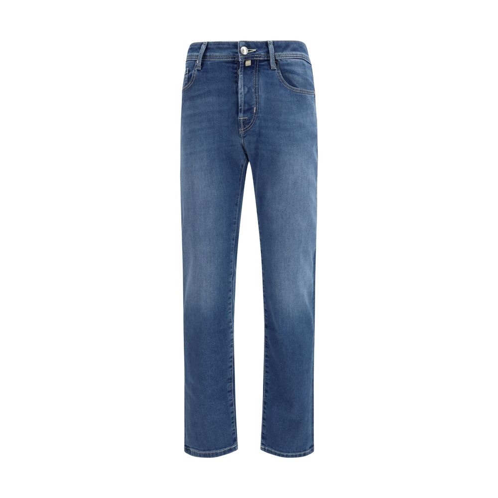 Jacob Cohen Blue Cotton Slim Fit Jeans - Luxe Nova