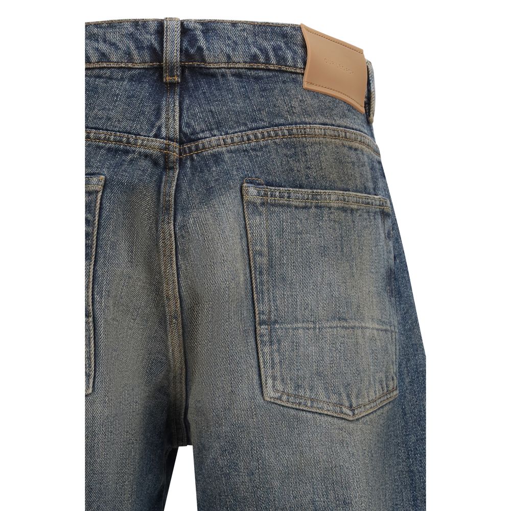 Our Legacy Blue Cotton Relaxed Fit Jeans