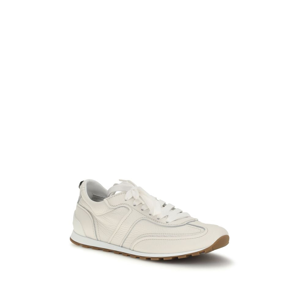 Brunello Cucinelli Yellow Calf Leather Bos Taurus Athletic Sneakers - Luxe Nova