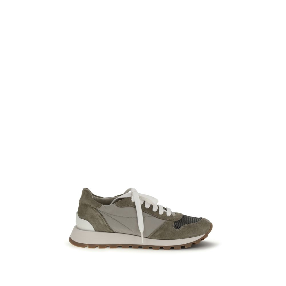 Brunello Cucinelli Bicolor Polyester Athletic Sneakers - Luxe Nova