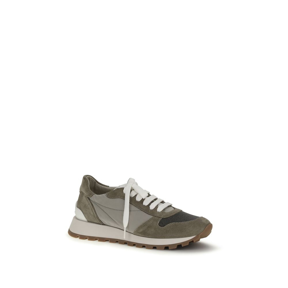 Brunello Cucinelli Bicolor Polyester Athletic Sneakers - Luxe Nova
