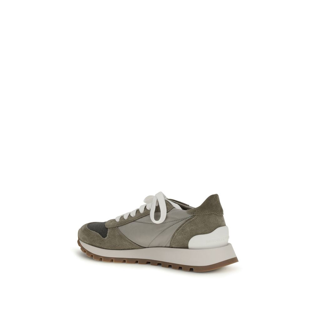 Brunello Cucinelli Bicolor Polyester Athletic Sneakers - Luxe Nova