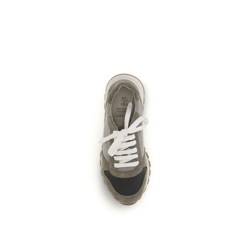 Brunello Cucinelli Bicolor Polyester Athletic Sneakers - Luxe Nova