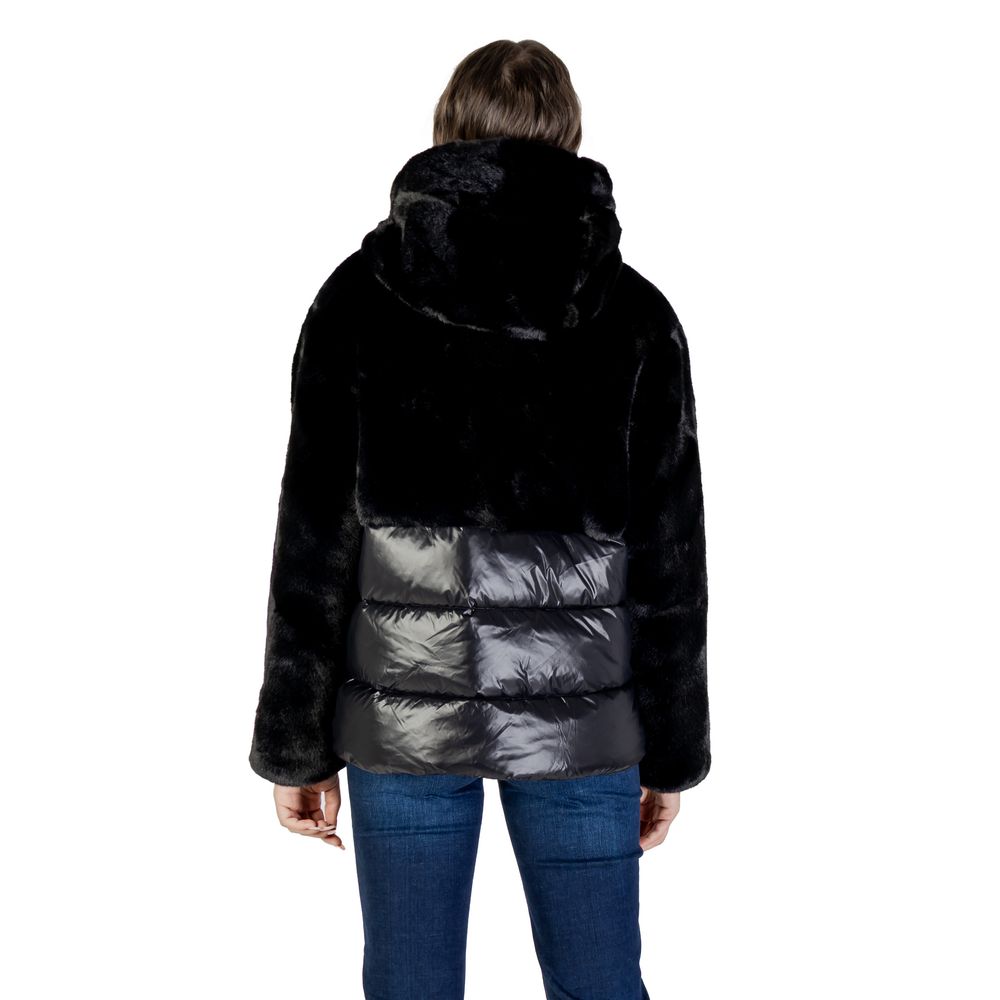 Blauer Black Polyester Coat - Luxe Nova