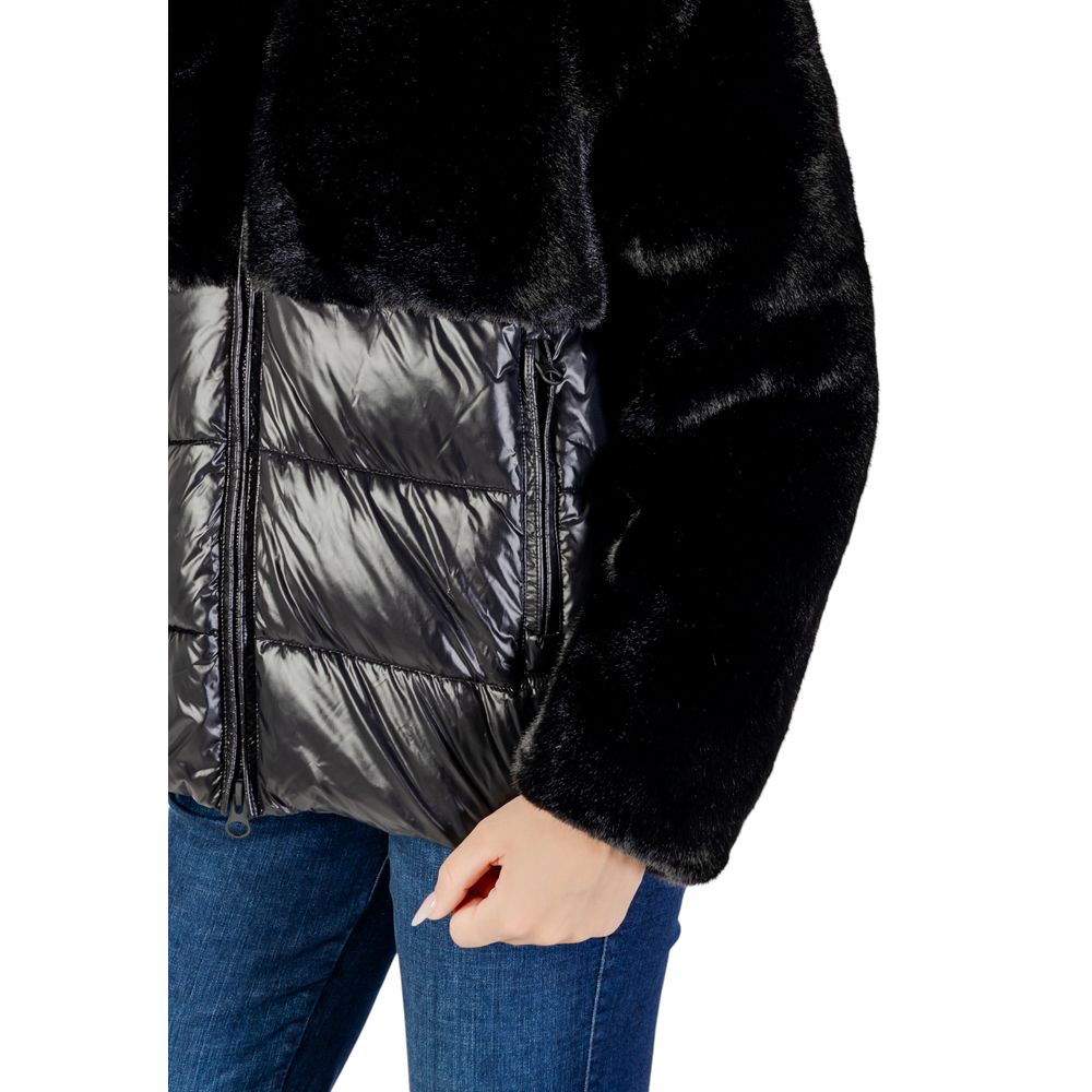 Blauer Black Polyester Coat - Luxe Nova