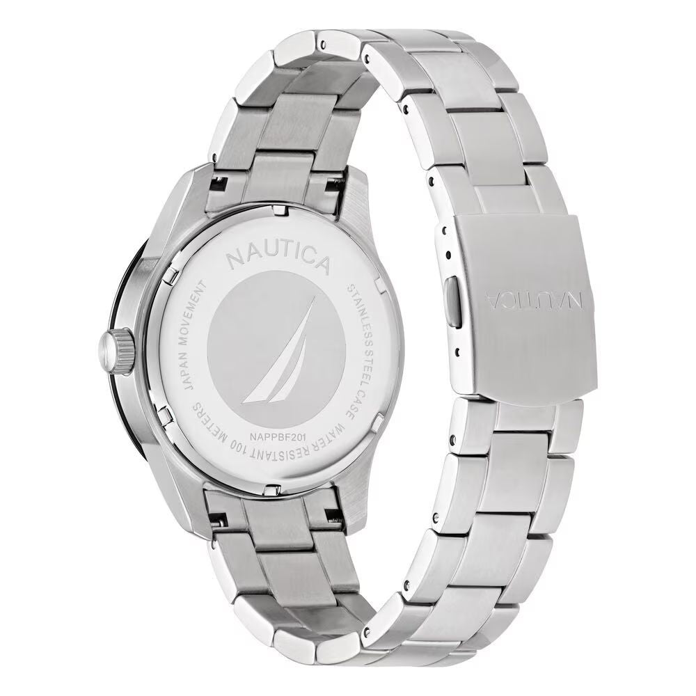 NAUTICA Gray Stainless Steel Dress Watch - Luxe Nova