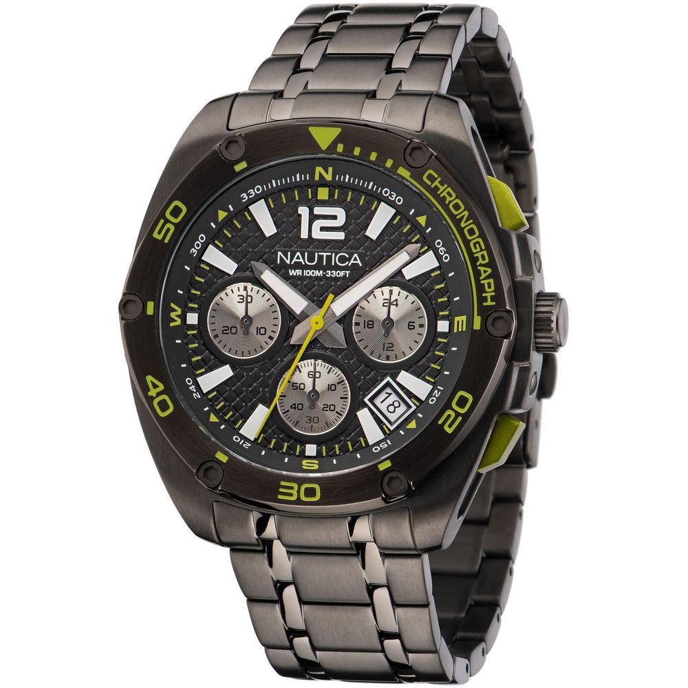 NAUTICA Gray Stainless Steel Sport Watch
