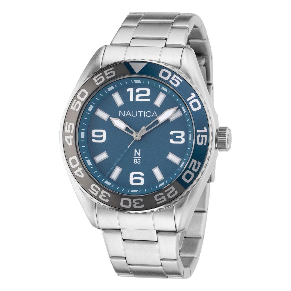 NAUTICA Gray Stainless Steel Dress Watch - Luxe Nova