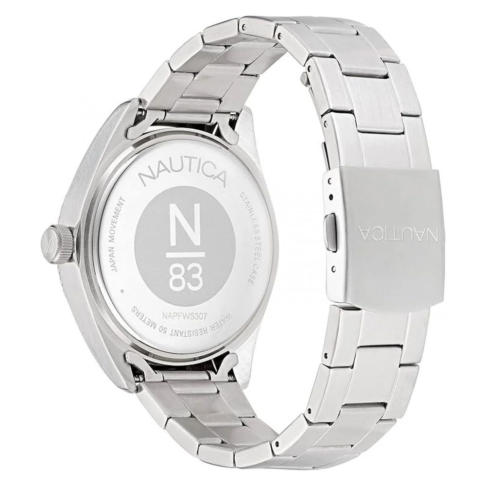 NAUTICA Gray Stainless Steel Dress Watch - Luxe Nova