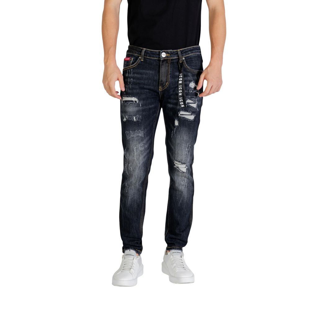 Icon Blue Cotton Skinny Jeans - Luxe Nova