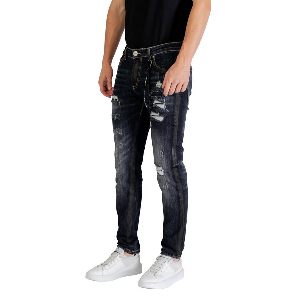 Icon Blue Cotton Skinny Jeans - Luxe Nova
