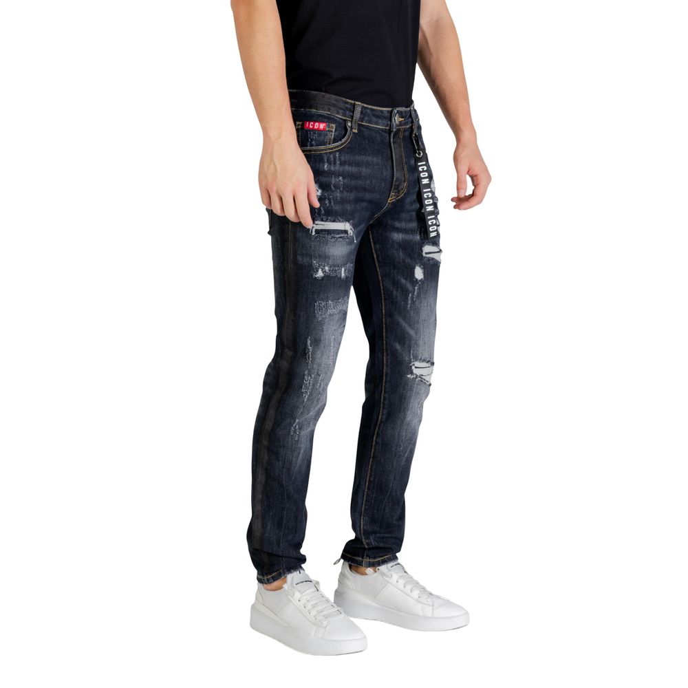 Icon Blue Cotton Skinny Jeans - Luxe Nova
