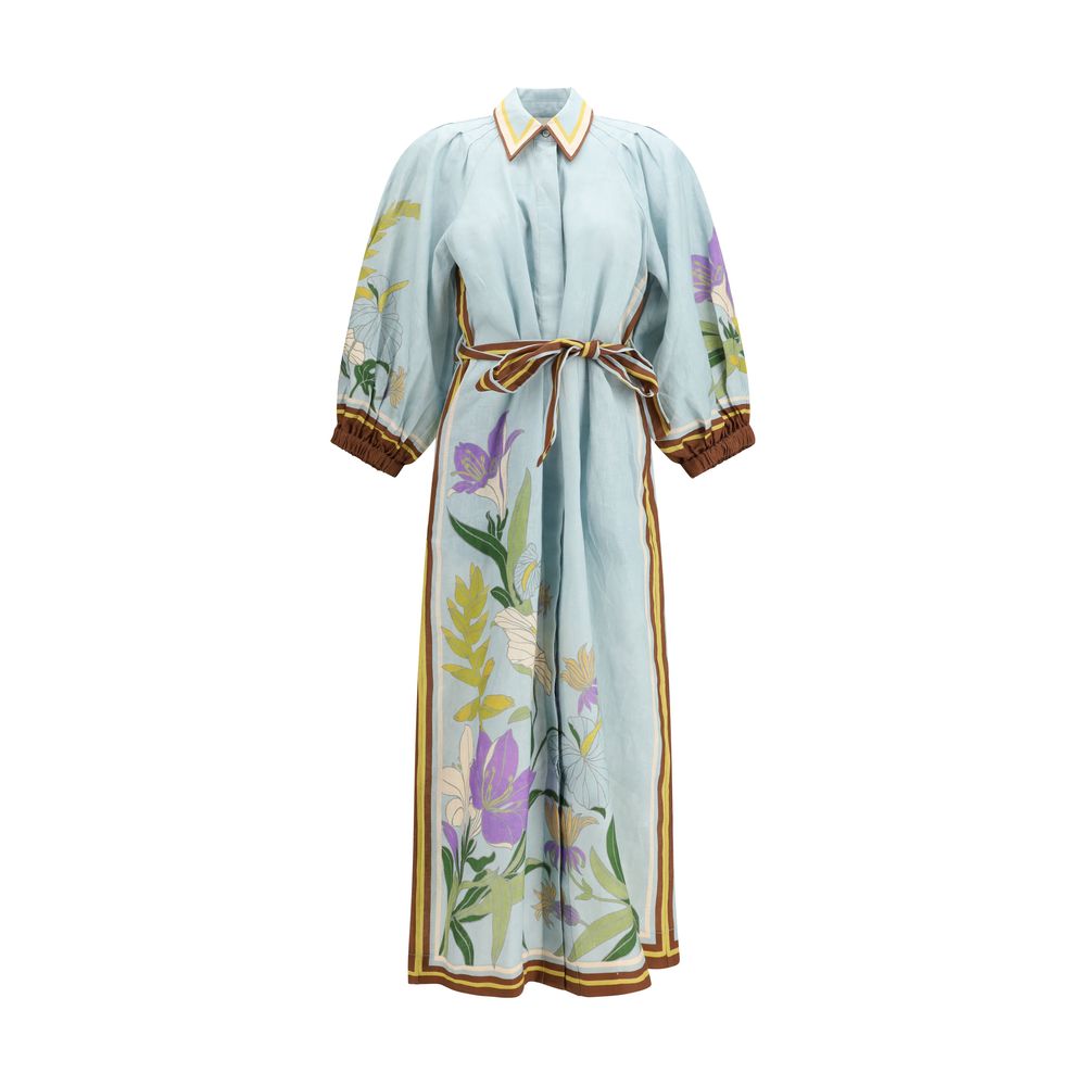 Alemais Multicolor Linen Casual Dress - Luxe Nova