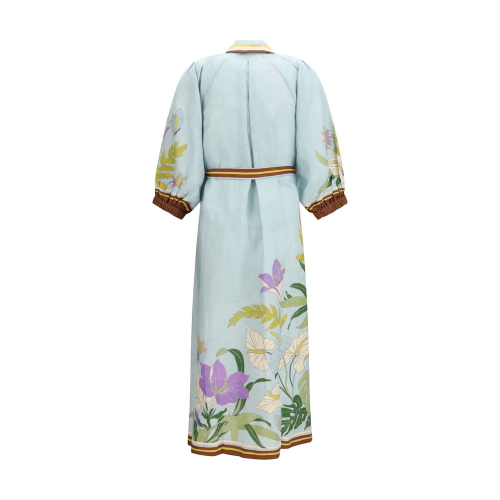 Alemais Multicolor Linen Casual Dress - Luxe Nova
